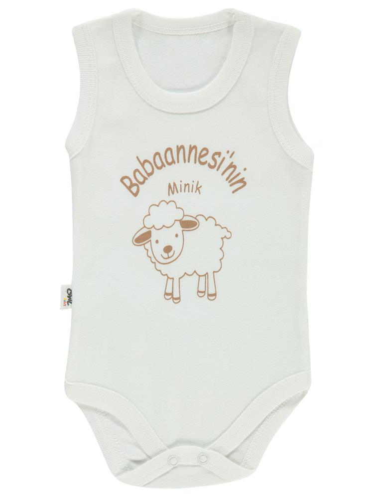 Civil Baby Babaannesi'Nin Minik Kuzusu Sfr.Kol1-36 Ay Çıtçıtlı Badi - Ekru