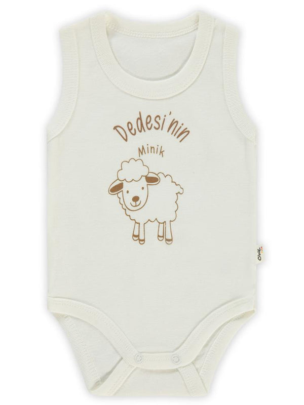 Civil Baby Dedesi'Nin Minik Kuzusu Sfr.Kol1-36 Ay Çıtçıtlı Badi - Ekru