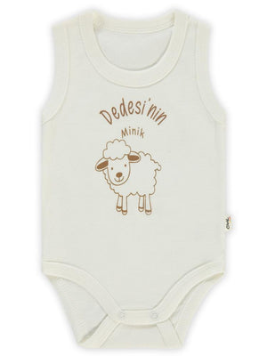 Civil Baby Dedesi'Nin Minik Kuzusu Sfr.Kol1-36 Ay Çıtçıtlı Badi - Ekru