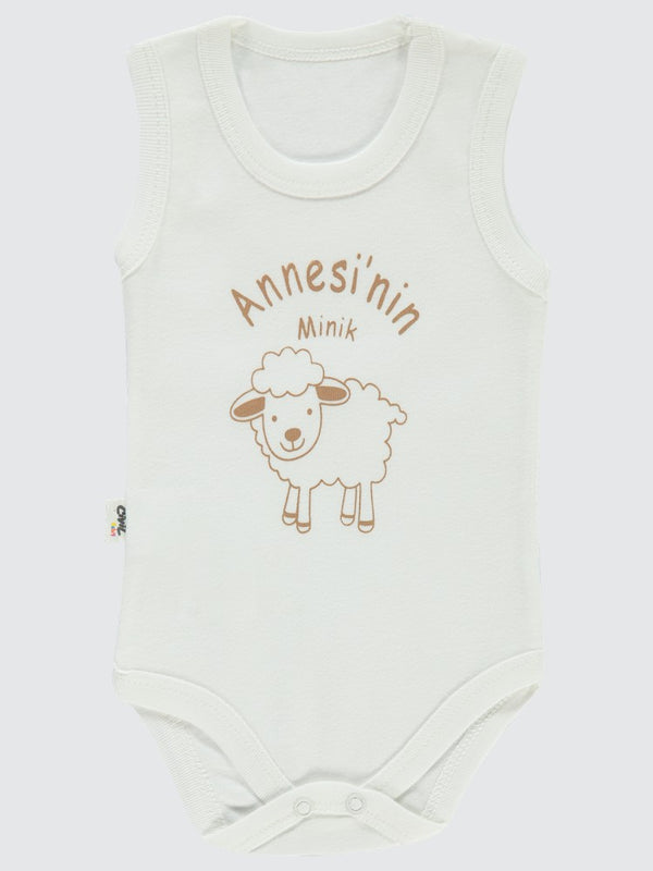 Civil Baby Annesi'Nin Minik Kuzusu Sfr.Kol1-36 Ay Çıtçıtlı Badi - Ekru