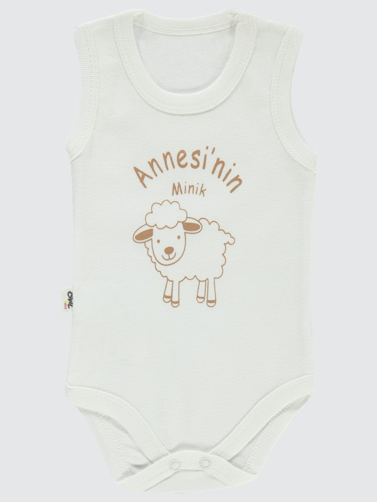 Civil Baby Annesi'Nin Minik Kuzusu Sfr.Kol1-36 Ay Çıtçıtlı Badi - Ekru