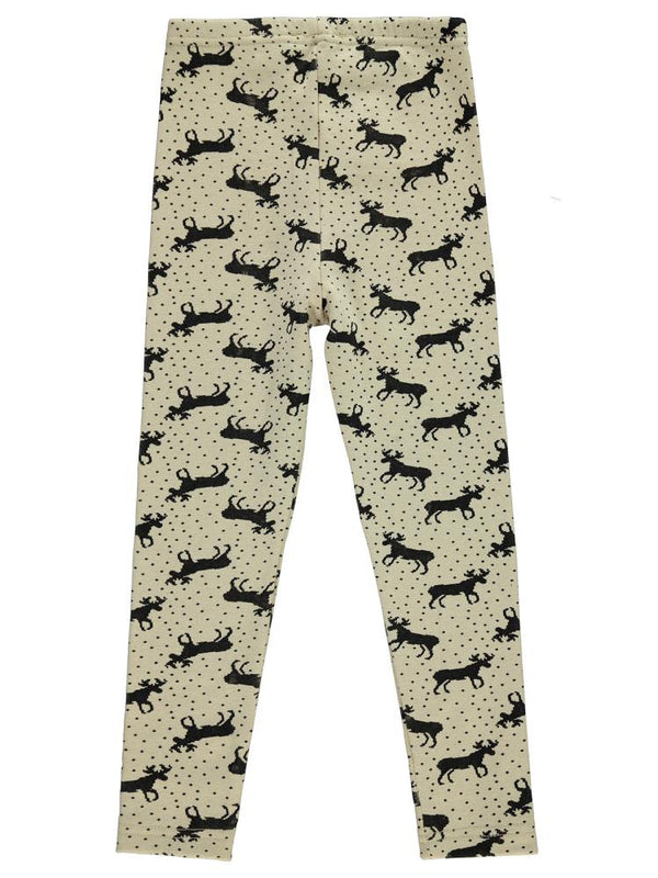 Civil Girls Geyik Desenli 6-9 Yaş Tayt - Bej