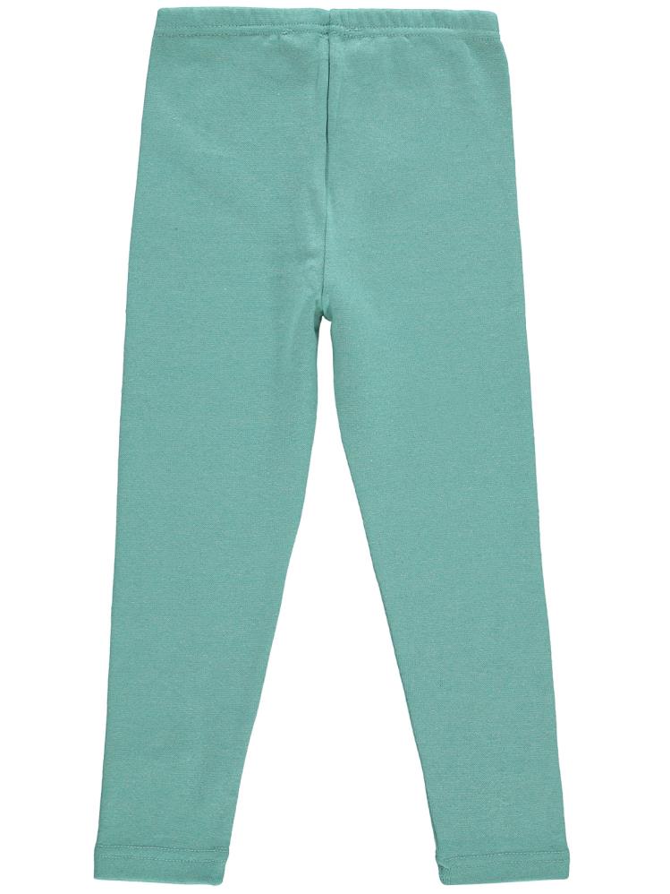 Civil Girls Düz 6-9 Yaş Tayt - Yeşil