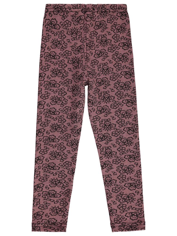 Civil Girls Çiçek Desenli 6-9 Yaş Tayt - Pembe