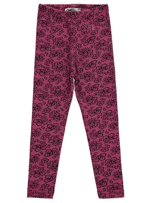 Civil Girls Çiçek Desenli 6-9 Yaş Tayt - Pembe