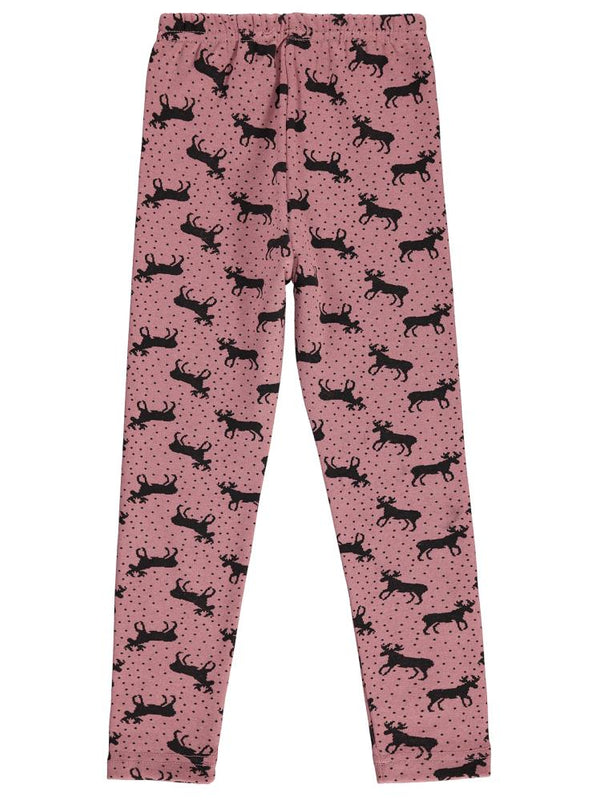 Civil Girls Geyik Desenli 10-13 Yaş Tayt - Pembe