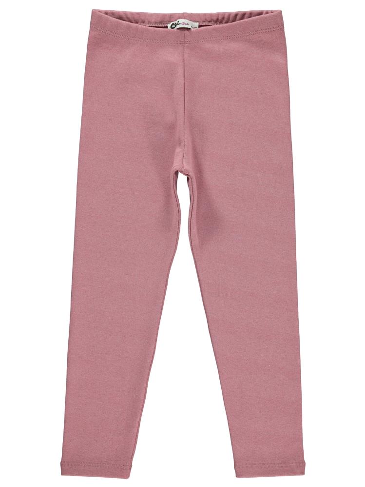 Civil Girls Düz 6-9 Yaş Tayt - Pembe