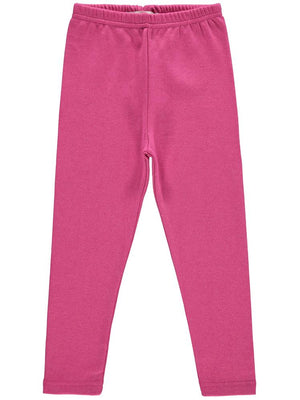 Civil Girls Düz 6-9 Yaş Tayt - Pembe