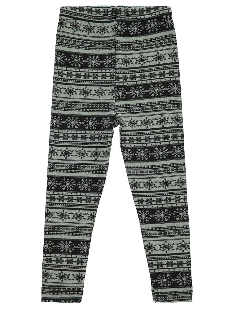 Civil Girls Kartanesi Desenli 2-5 Yaş Tayt - Gri