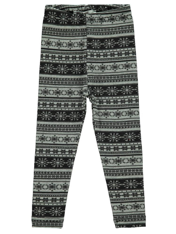 Civil Girls Kartanesi Desenli 2-5 Yaş Tayt - Gri