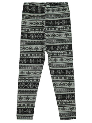 Civil Girls Kartanesi Desenli 2-5 Yaş Tayt - Gri