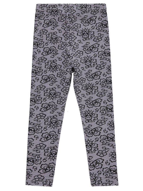 Civil Girls Çiçek Desenli 2-5 Yaş Tayt - Lila