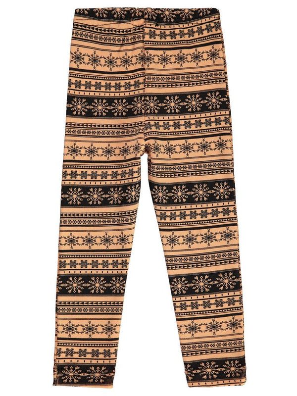 Civil Girls Kartanesi Desenli 2-5 Yaş Tayt - Pudra