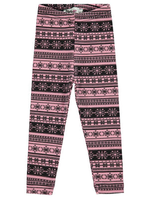 Civil Girls Kartanesi Desenli 2-5 Yaş Tayt - Pudra