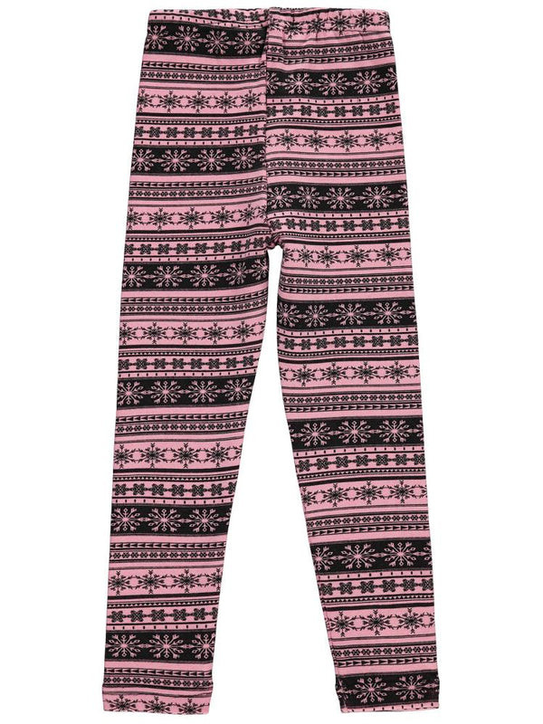 Civil Girls Kartanesi Desenli 6-9 Yaş Tayt - Pudra