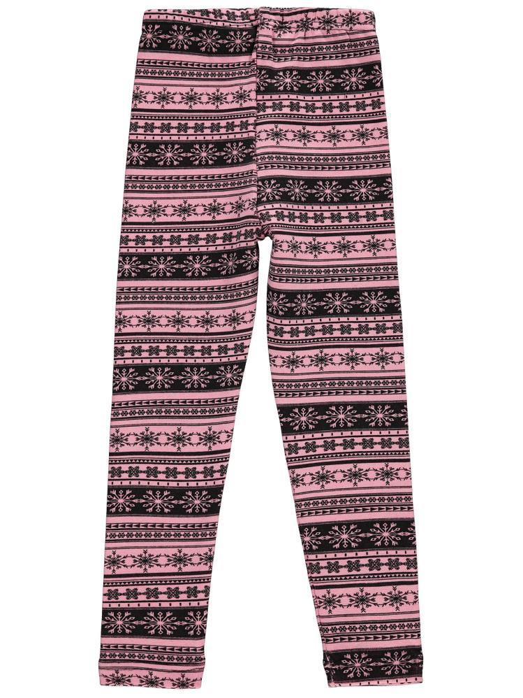 Civil Girls Kartanesi Desenli 6-9 Yaş Tayt - Pudra