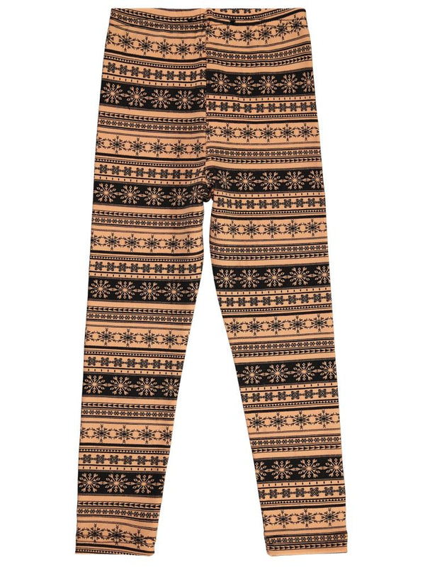 Civil Girls Kartanesi Desenli 6-9 Yaş Tayt - Pudra