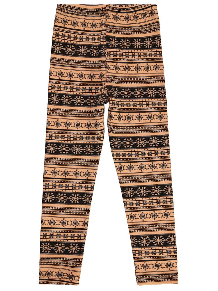 Civil Girls Kartanesi Desenli 6-9 Yaş Tayt - Pudra