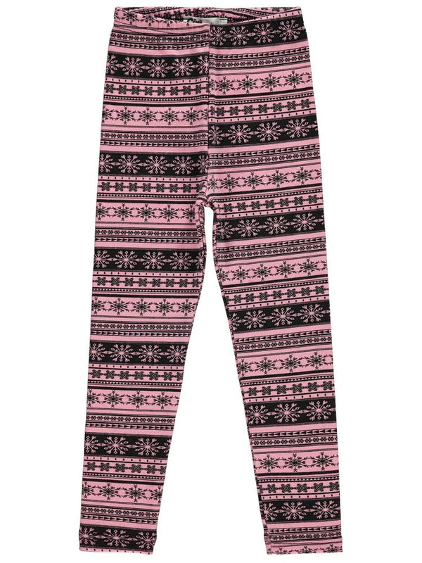 Civil Girls Kartanesi Desenli 6-9 Yaş Tayt - Pudra