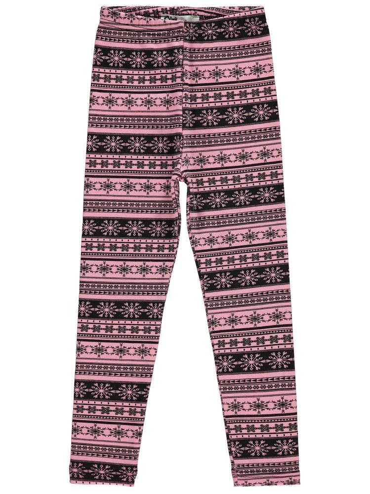 Civil Girls Kartanesi Desenli 6-9 Yaş Tayt - Pudra