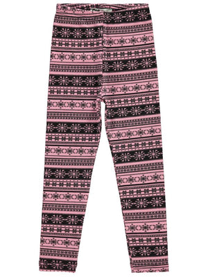 Civil Girls Kartanesi Desenli 6-9 Yaş Tayt - Pudra