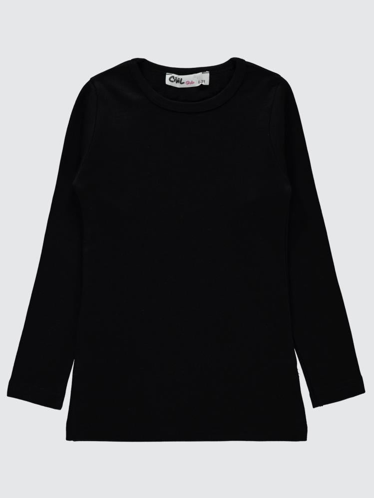 Civil Girls Termal 6-9 Yaş Sweatshirt - Siyah