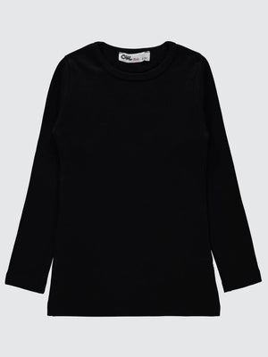 Civil Girls Termal 6-9 Yaş Sweatshirt - Siyah