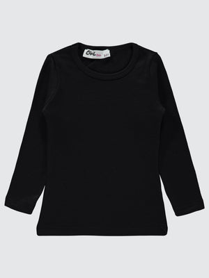 Civil Girls Termal 2-5 Yaş Sweatshirt - Siyah