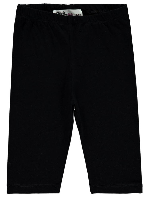 Civil Girls Kısa 2-5 Yaş Tayt - Siyah