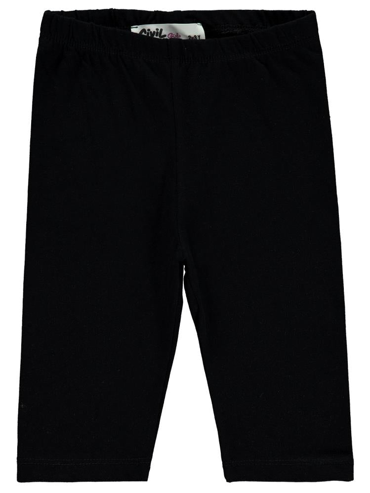 Civil Girls Kısa 2-5 Yaş Tayt - Siyah