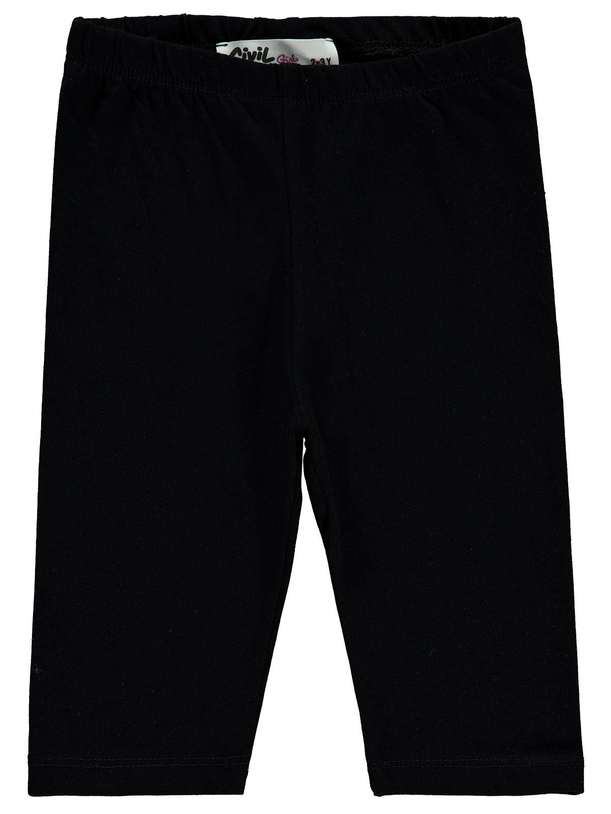Civil Girls Kısa 2-5 Yaş Tayt - Siyah