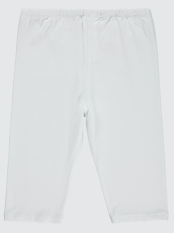 Civil Girls Kısa 6-9 Yaş Tayt - Beyaz