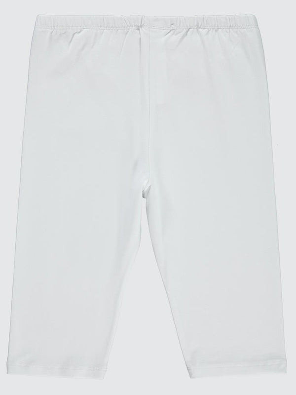 Civil Girls Kısa 6-9 Yaş Tayt - Beyaz