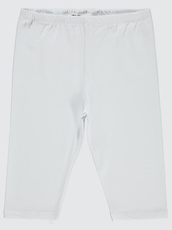 Civil Girls Kısa 10-13 Yaş Tayt - Beyaz