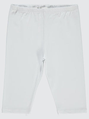 Civil Girls Kısa 10-13 Yaş Tayt - Beyaz