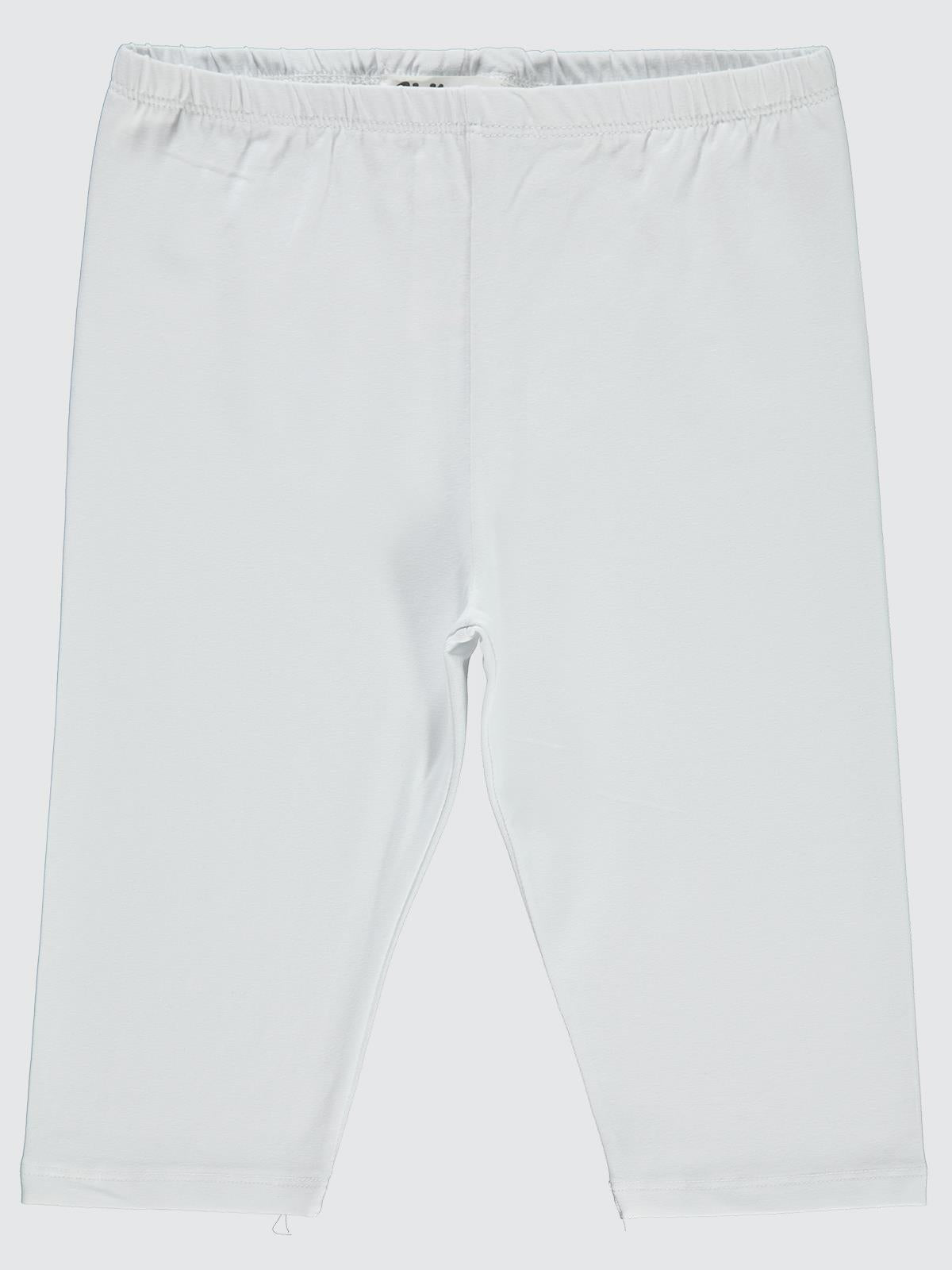 Civil Girls Kısa 10-13 Yaş Tayt - Beyaz