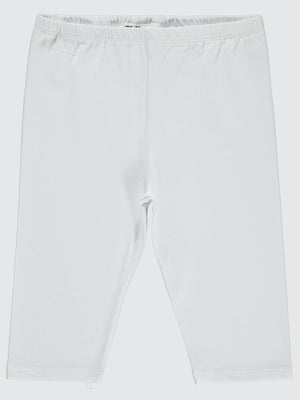 Civil Girls Kısa 10-13 Yaş Tayt - Beyaz