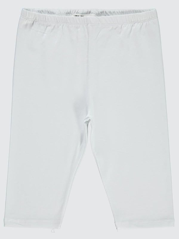 Civil Girls Kısa 6-9 Yaş Tayt - Beyaz