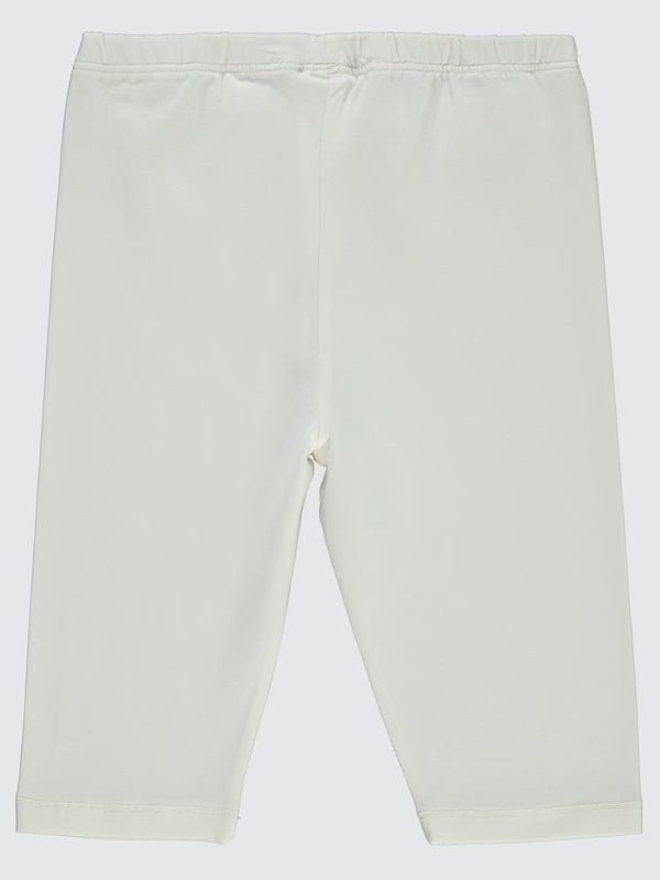 Civil Girls Kısa 6-9 Yaş Tayt - Ekru