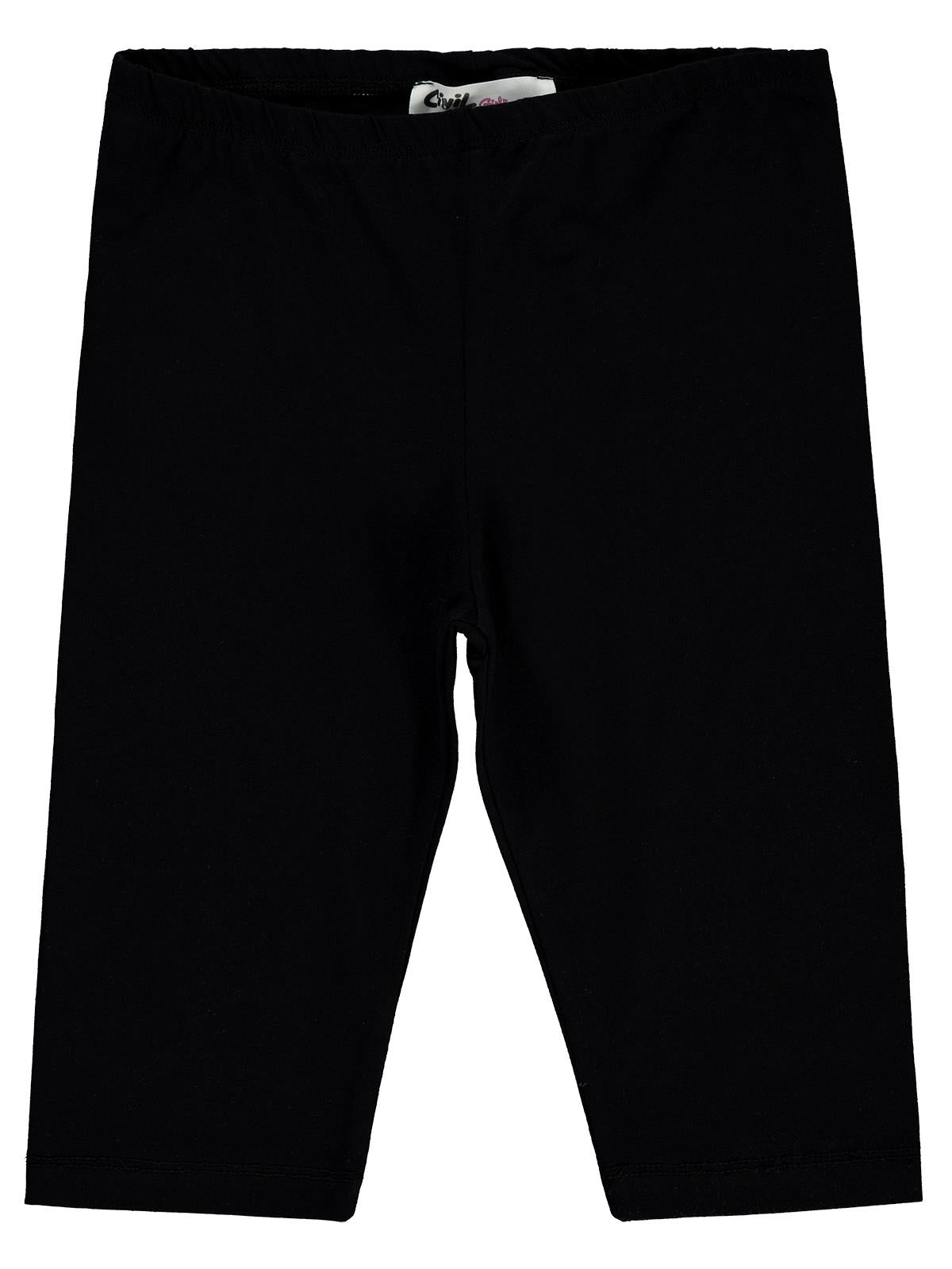 Civil Girls Kısa 10-13 Yaş Tayt - Siyah