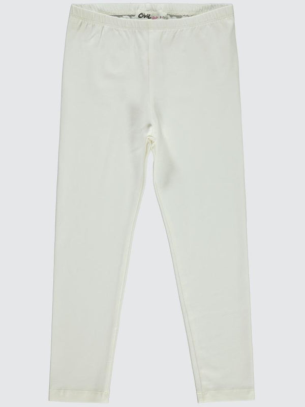 Civil Girls Basic 10-13 Yaş Tayt - Ekru