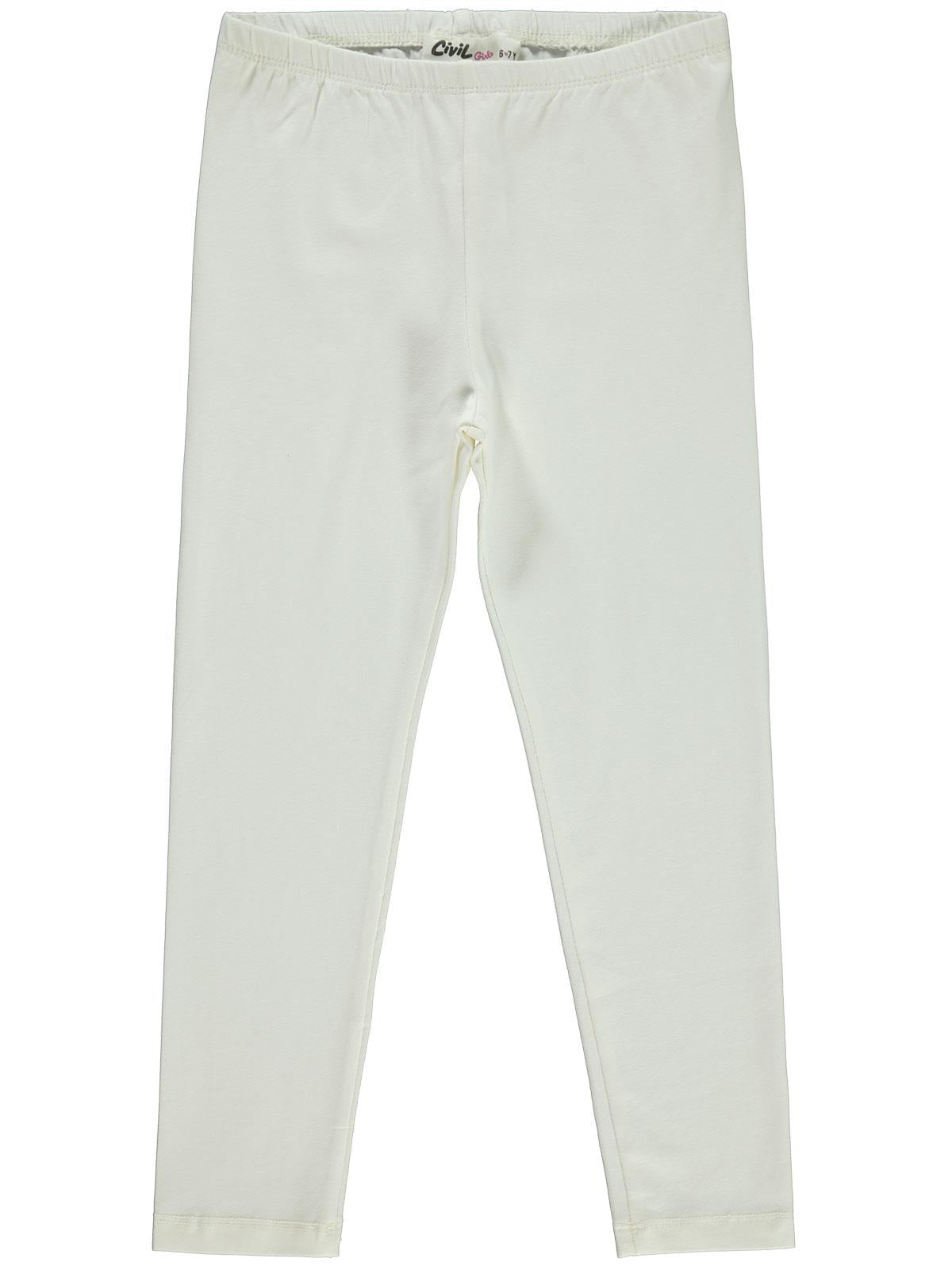 Civil Girls Basic 6-9 Yaş Tayt - Ekru