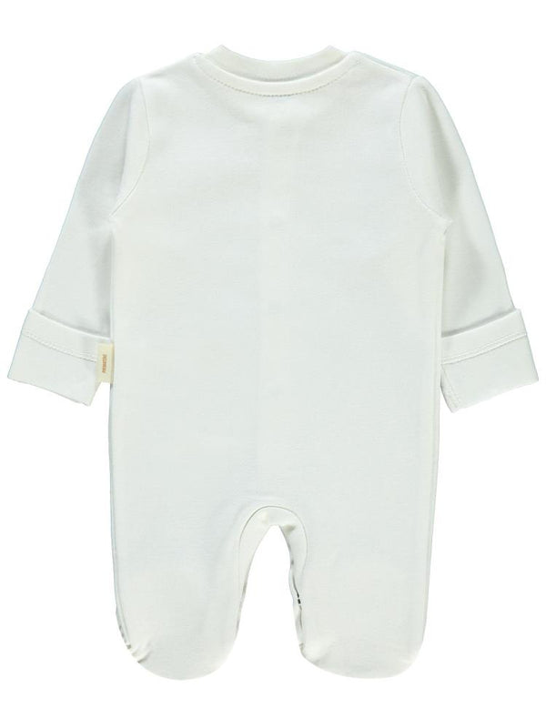 Civil Baby Organik Pamuklu Prematüre Tulum - Ekru