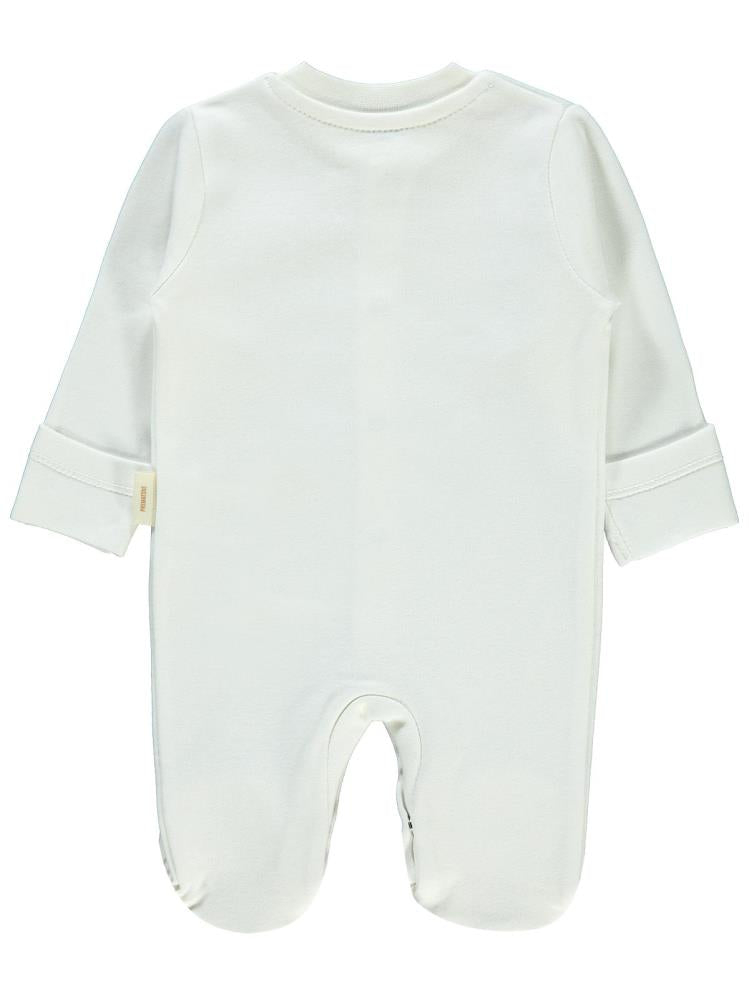 Civil Baby Organik Pamuklu Prematüre Tulum - Ekru