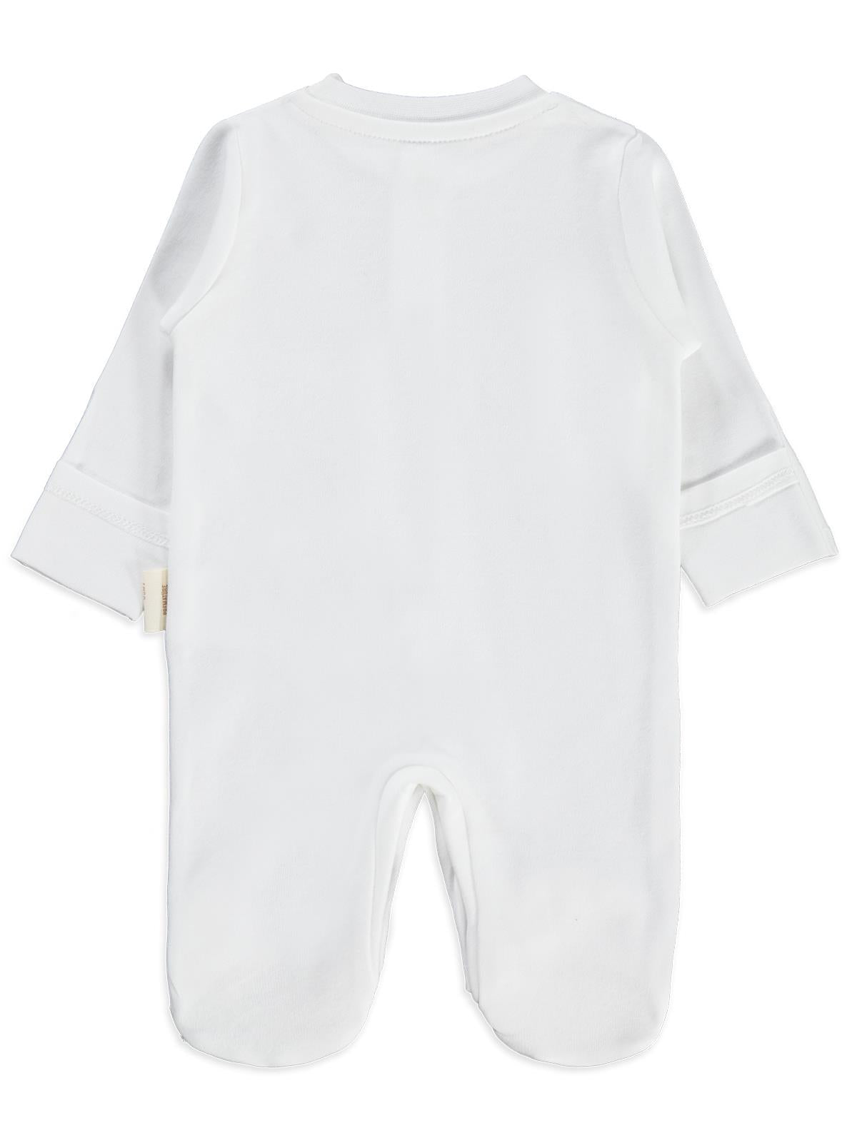 Civil Baby Organik Pamuklu Prematüre Tulum - Ekru