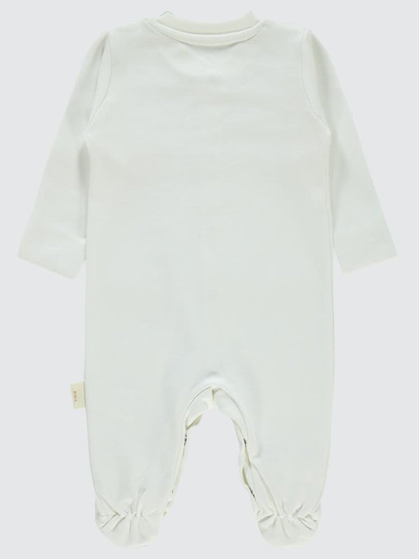 Civil Baby Organik Pamuklu Yenidogan 0-3 Ay Tulum - Ekru