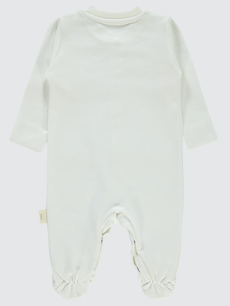 Civil Baby Organik Pamuklu Yenidogan 0-3 Ay Tulum - Ekru