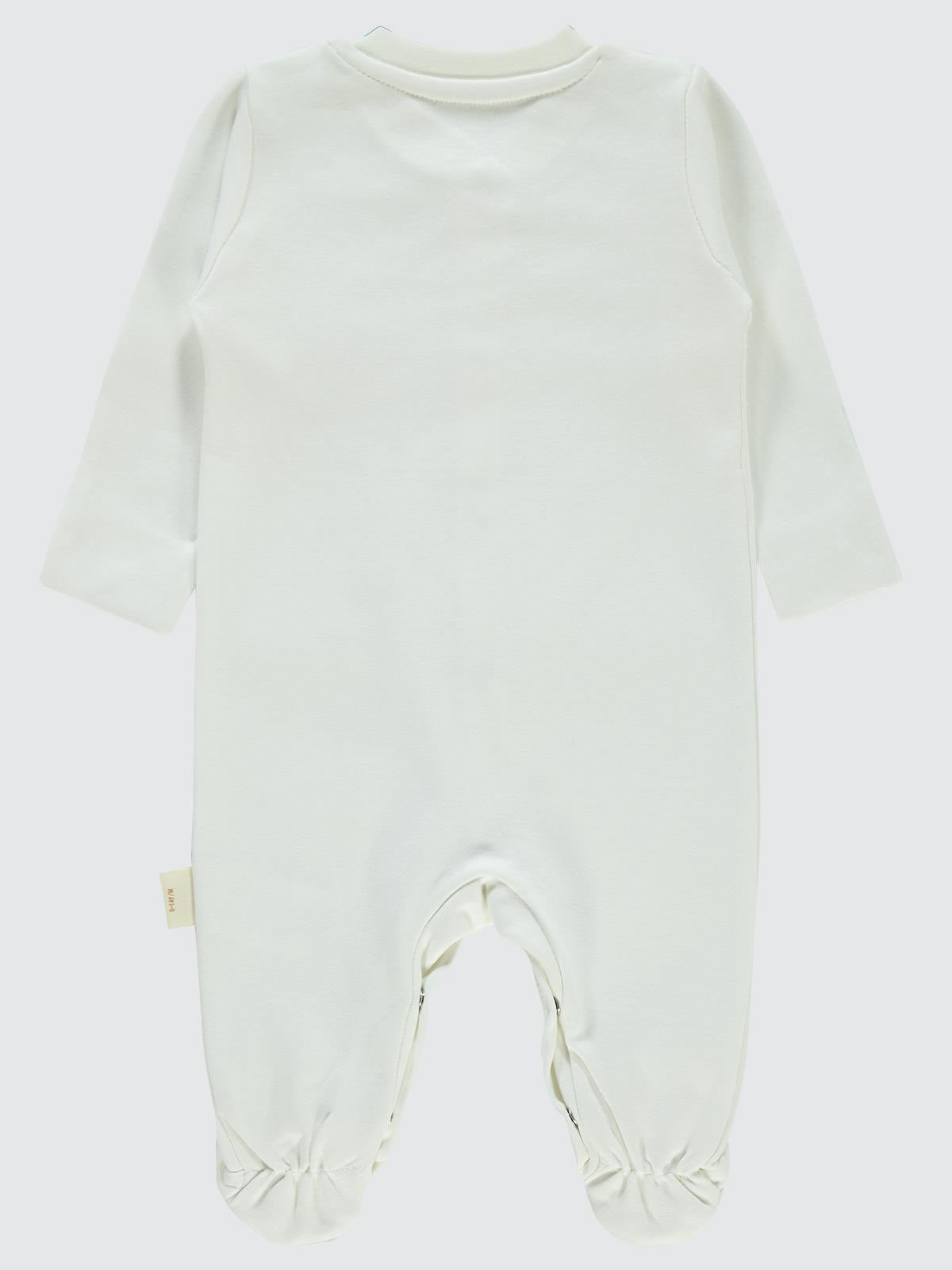 Civil Baby Organik Pamuklu Yenidogan 0-3 Ay Tulum - Ekru