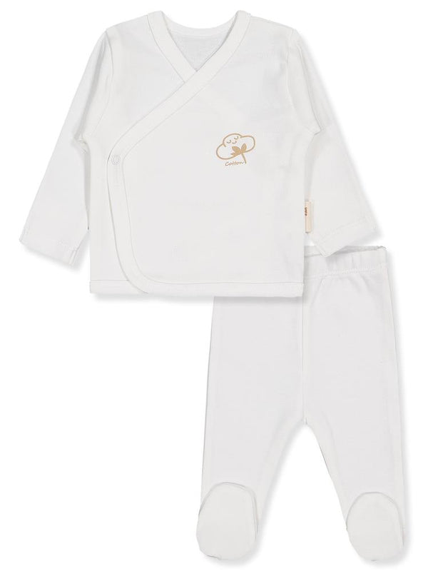 Civil Baby Organik Pamuklu Prematüre Set - Ekru