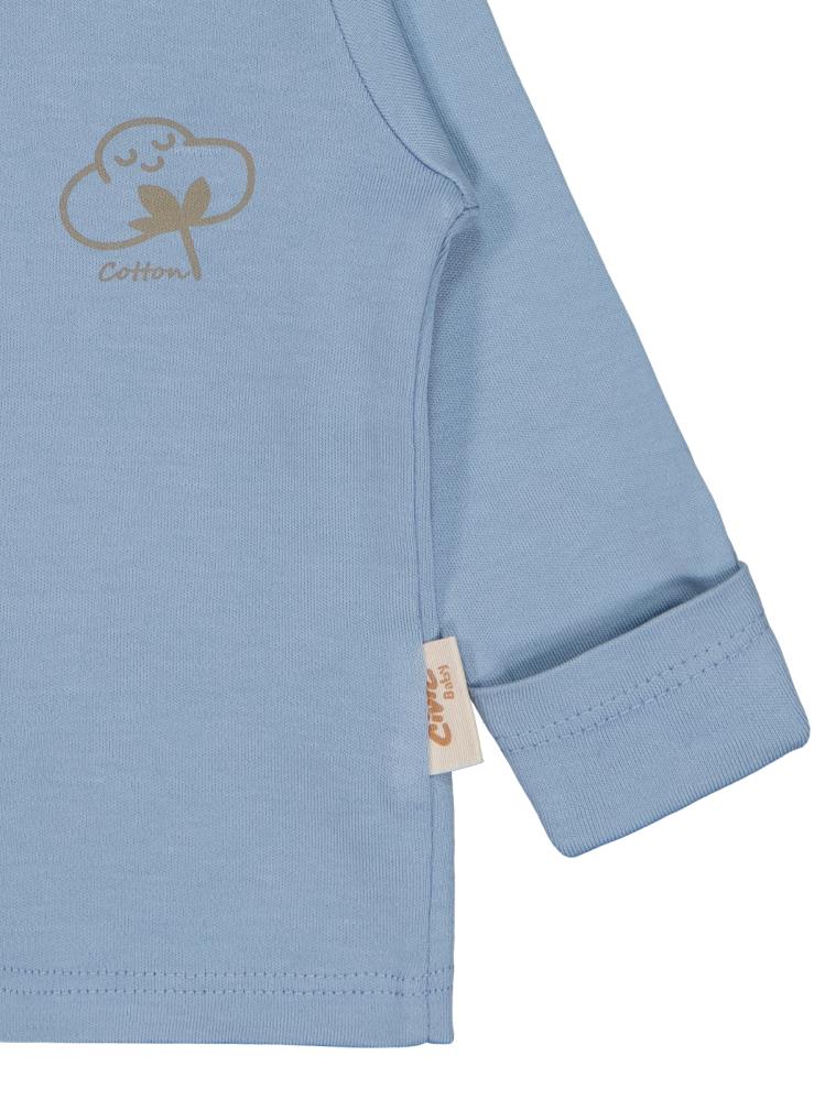 Civil Baby Organik Pamuklu 0-6 Ay Bebe Pijama Takımı - Mavi